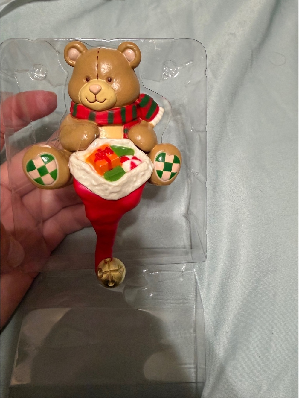 Vintage Christmas stocking holder